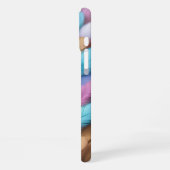 Farbenfrohe Federn iPhone Hülle (Linke Seite)
