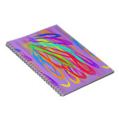 Farbenfrohe Federn Notizblock (Rechte Seite)