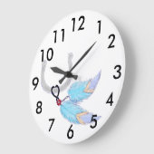 Farbenfrohe Federn Reitschuh Uhr (Winkel)