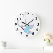 Farbenfrohe Federn Reitschuh Uhr (Zuhause)