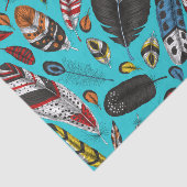 Farbenfrohe Federn Seidenpapier (Ausschnitt)