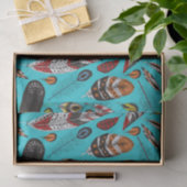 Farbenfrohe Federn Seidenpapier (Geschenk)