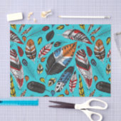 Farbenfrohe Federn Seidenpapier (Handwerk)