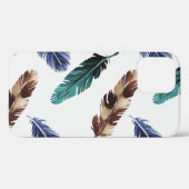 Farbenfrohe Federn Stammgefühl Case-Mate iPhone Hülle (Rückseite (Horizontal))
