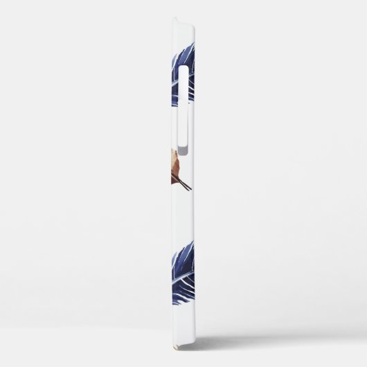 Farbenfrohe Federn Stammgefühl Case-Mate iPhone Hülle (Rückseite / Links)