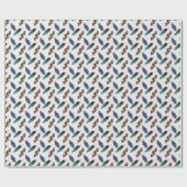 Farbenfrohe Federn Stammgefühl Geschenkpapier (Flach)