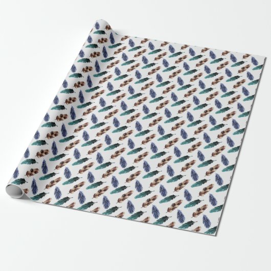 Farbenfrohe Federn Stammgefühl Geschenkpapier (Ungerollt)