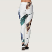 Farbenfrohe Federn Stammgefühl Leggings (Rückseite)