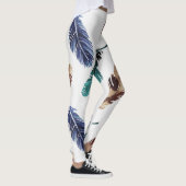 Farbenfrohe Federn Stammgefühl Leggings (Rechts)