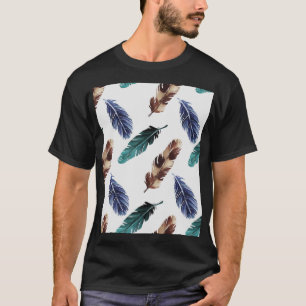 Farbenfrohe Federn Stammgefühl T-Shirt
