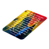 Farbenfrohe Federn und Inspirierend Apache Segen Magnet (Linke Seite)