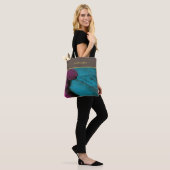 Farbenfrohe Federn und Regentropfen Tasche (Am Model)