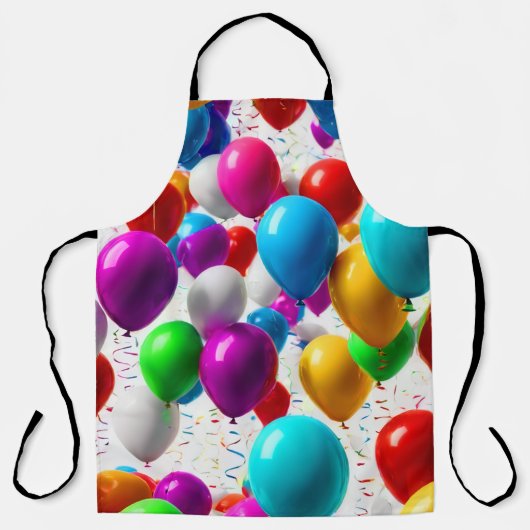 Farbenfrohe Feier Ballondesign Schürze (Vorderseite)