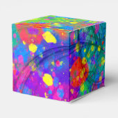 Farbenfrohe Feier Geschenkschachtel (Rückseite)