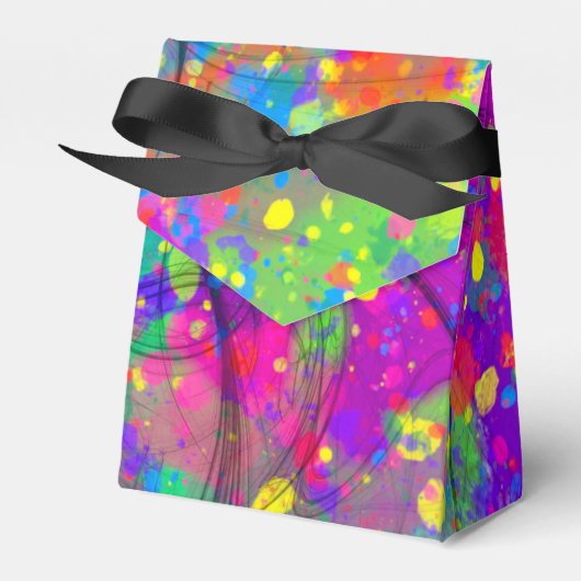 Farbenfrohe Feier Geschenkschachtel (Vorderseite)