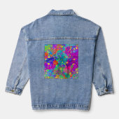 Farbenfrohe Feier Jeansjacke (Rückseite)