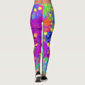 Farbenfrohe Feier Leggings (Rückseite)