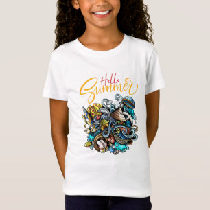 Farbenfrohe Feierliche Illustration T-Shirt