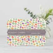 farbenfrohe Feiertage Feiertagskarte (Stehend Vorderseite)