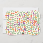 farbenfrohe Feiertage Feiertagskarte (Rückseite)