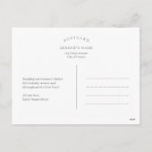 Farbenfrohe Feiertage Neujahr Postkarte (Rückseite)