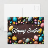 Farbenfrohe Feiertage Springtime OsterCollage Postkarte (Vorne/Hinten)