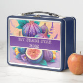 Farbenfrohe Feige 1. Klasse 2025 Metall Brotdose (Beispiel)