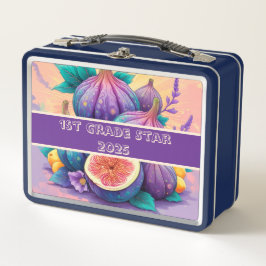 Farbenfrohe Feige 1. Klasse 2025 Metall Brotdose