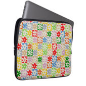 Farbenfrohe, feine ästhetische Blume Laptopschutzhülle (Vorne Rechts)