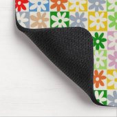 Farbenfrohe, feine ästhetische Blume Mousepad (Ecke)