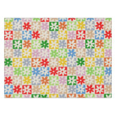 Farbenfrohe, feine ästhetische Blume Tischdecke (Vorderseite (Horizontal))