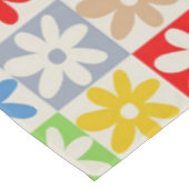 Farbenfrohe, feine ästhetische Blume Tischdecke (Schrägansicht)
