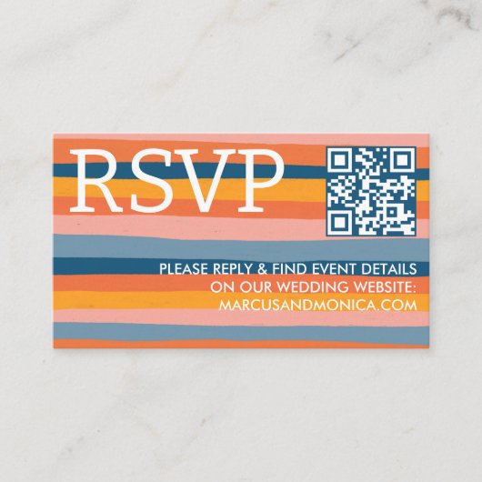 Farbenfrohe, feine, kühne QR-UAWG Begleitkarte (Vorderseite)