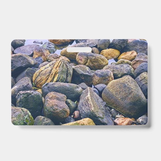 Farbenfrohe Felsen Ausweis (Vorderseite)