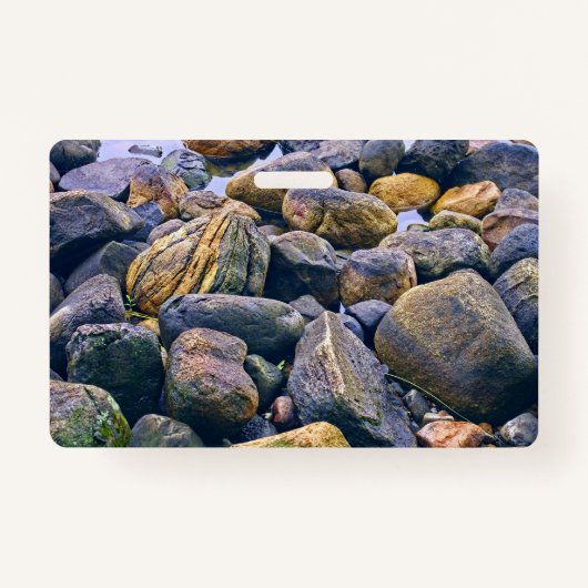 Farbenfrohe Felsen Ausweis (Vorderseite)