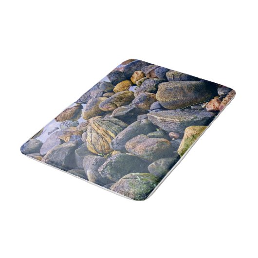 Farbenfrohe Felsen Badematte (Schrägansicht)