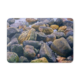 Farbenfrohe Felsen Badematte
