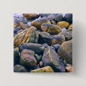 Farbenfrohe Felsen Button (Vorderseite)