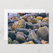 Farbenfrohe Felsen Feiertagspostkarte (Vorne/Hinten)