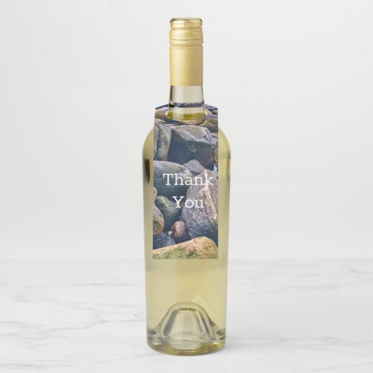 Farbenfrohe Felsen Flaschenanhänger (Auf Flasche)