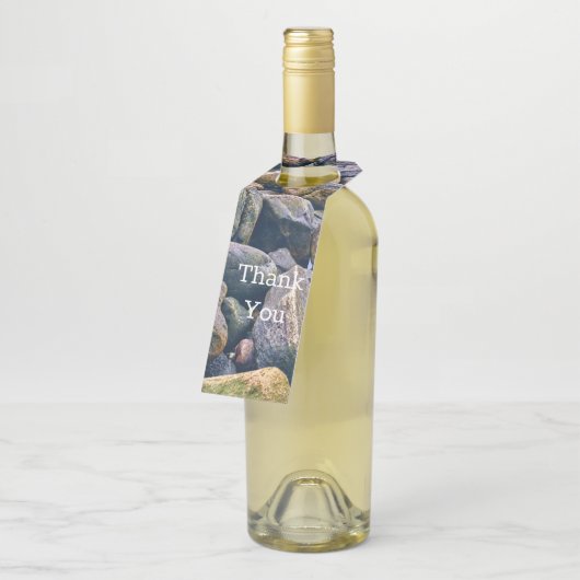 Farbenfrohe Felsen Flaschenanhänger (Angewinkelt)