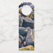 Farbenfrohe Felsen Flaschenanhänger (Rückseite)