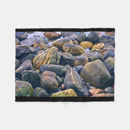 Farbenfrohe Felsen Fleecedecke (Vorderseite (Horizontal))