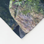 Farbenfrohe Felsen Fleecedecke (Ecke)
