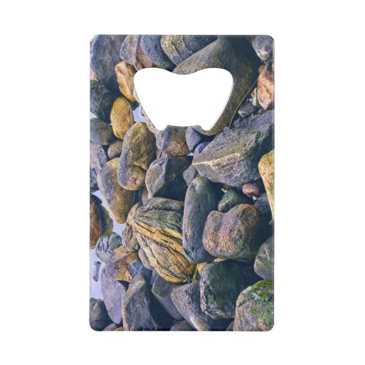 Farbenfrohe Felsen Geldbeutel Flaschenöffner (Vorderseite)