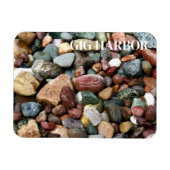 Farbenfrohe Felsen, großer Hafen, Puget Sound Wash Magnet (Horizontal)