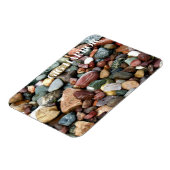 Farbenfrohe Felsen, großer Hafen, Puget Sound Wash Magnet (Linke Seite)