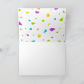 Farbenfrohe Felsen Klettern Dankeskarte (Innenseite)