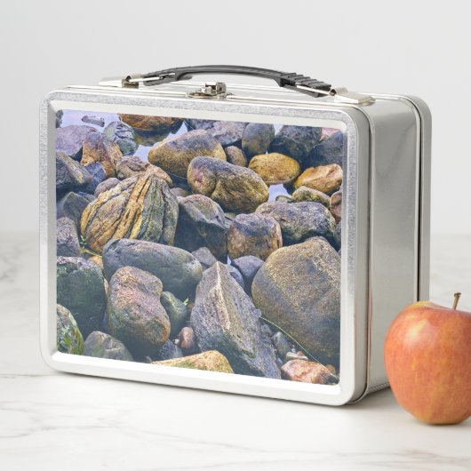 Farbenfrohe Felsen Metall Brotdose (Beispiel)