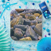 Farbenfrohe Felsen Pappteller (Party)